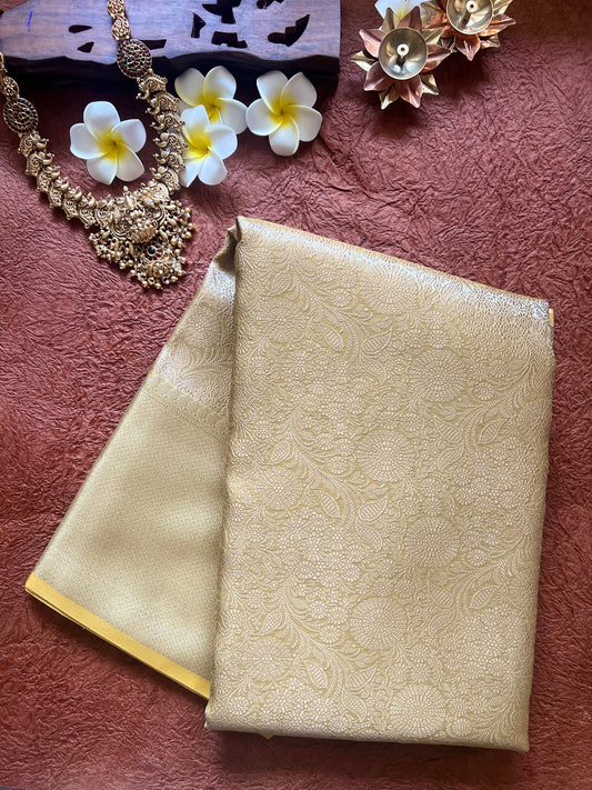 Classic Golden Tissue Silk Saree – Radiance in Every Thread