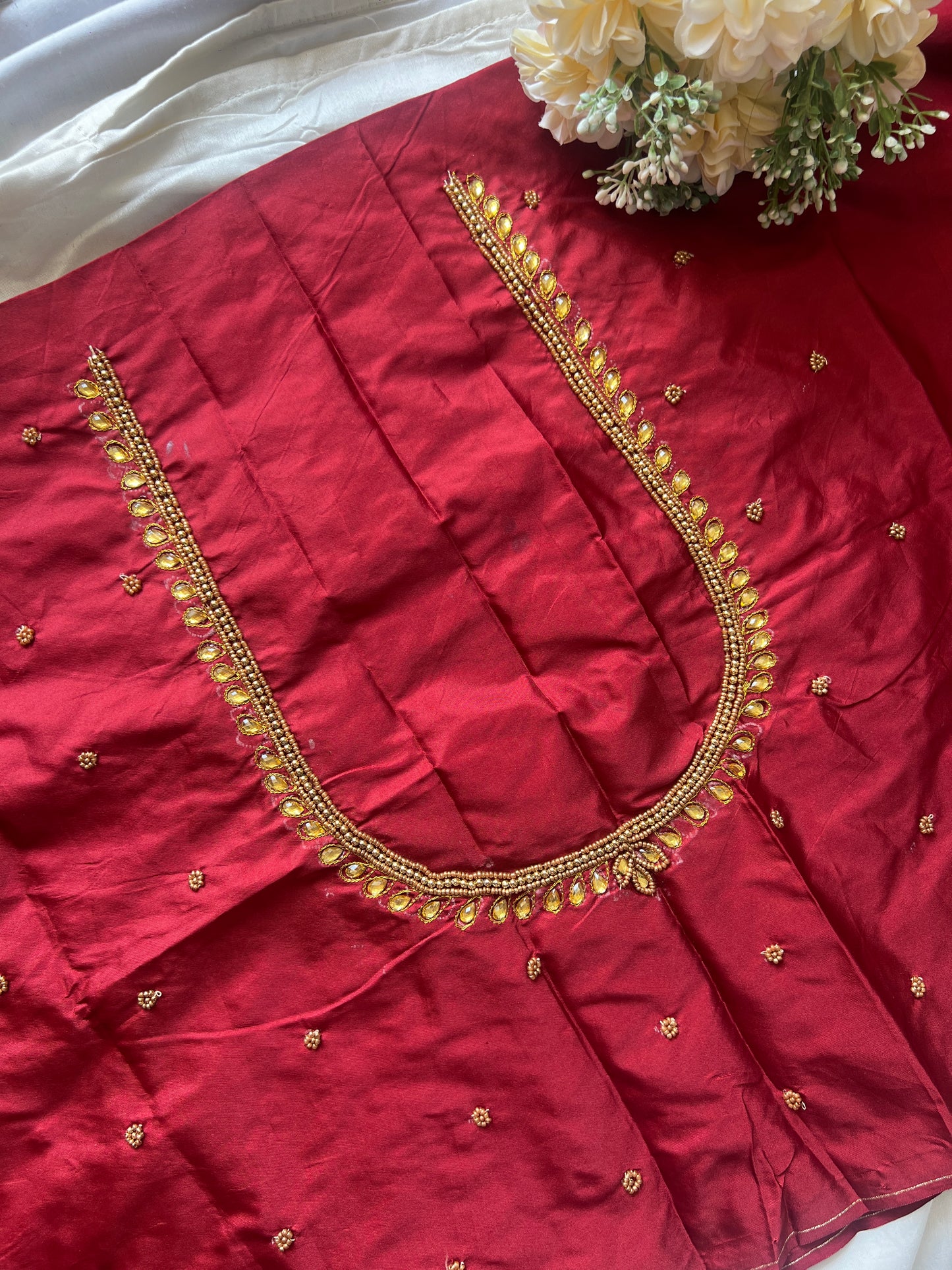 Neck to Sleeve – Aari Work that Speaks Tradition